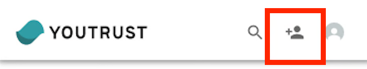 Webヘッダーの友達追加アイコン